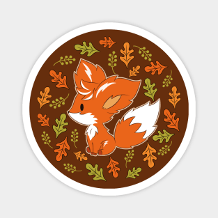 Among Autumn Leaves Magnet